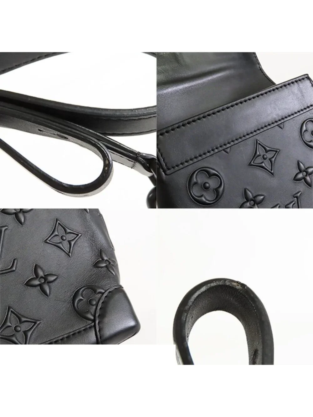Louis Vuitton Steamer XS Black Monogram Seal Shoulder Bag